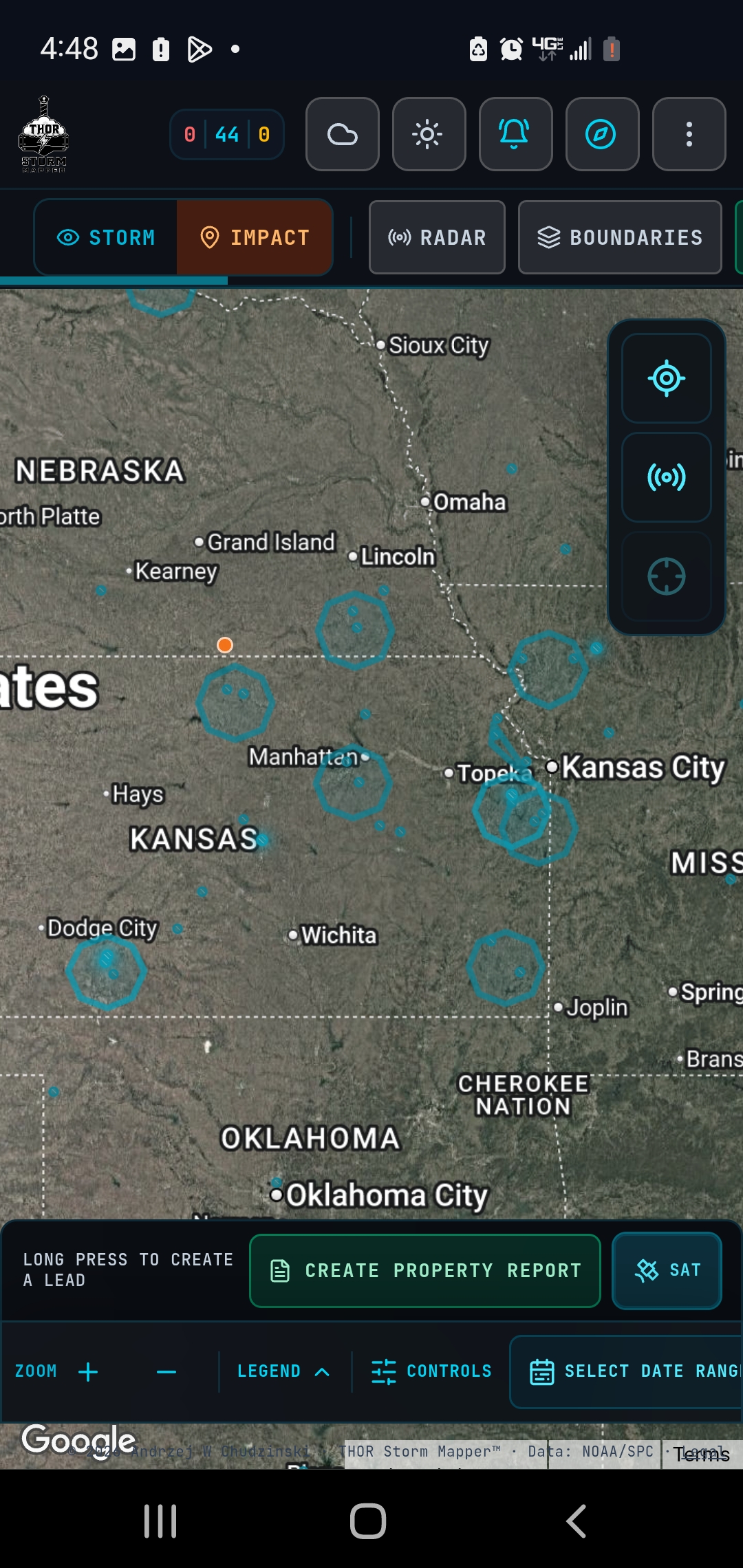 Nationwide Impact Map